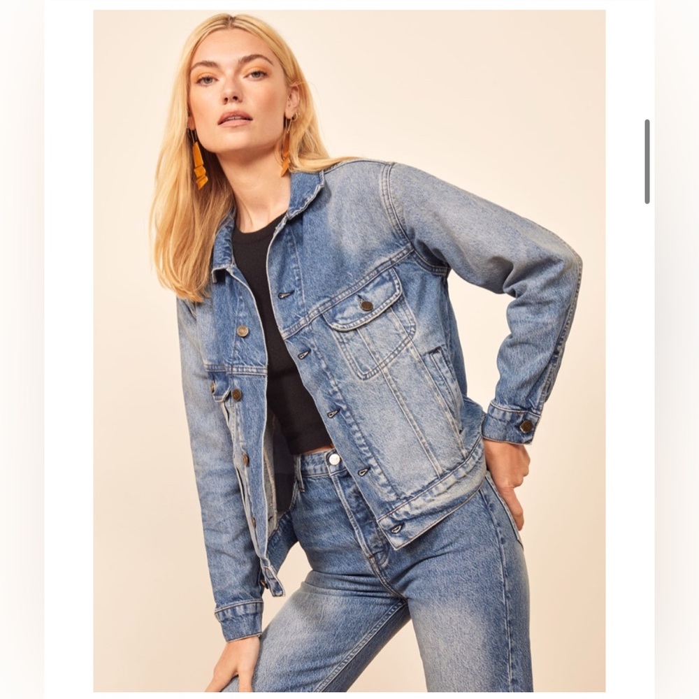 Reformation Light Blue Jean Jacket